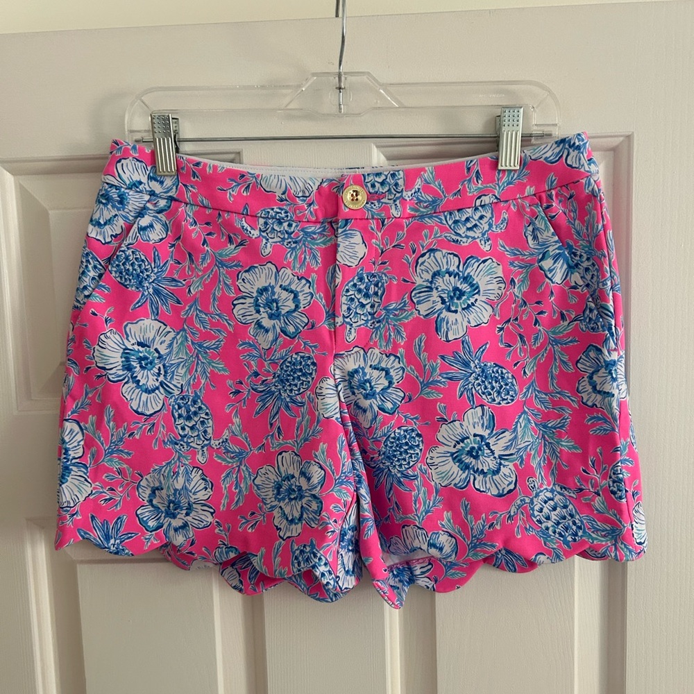 Lilly Pulitzer Buttercup Shorts Roxie Pink Wave N Sea - Picture 3 of 7